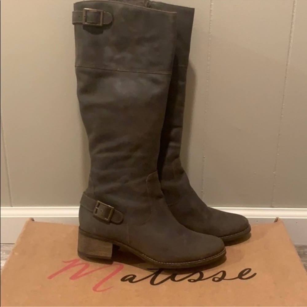Matisse Teller Brown Leather Boots Size 6 1/2